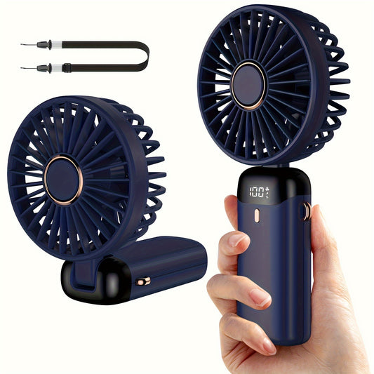 🔥 USB Rechargeable 5-Speed Mini Fan – Foldable, Portable & Powerful!