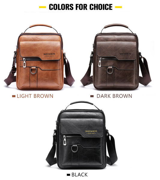 Mens Leather Crossbody Bag