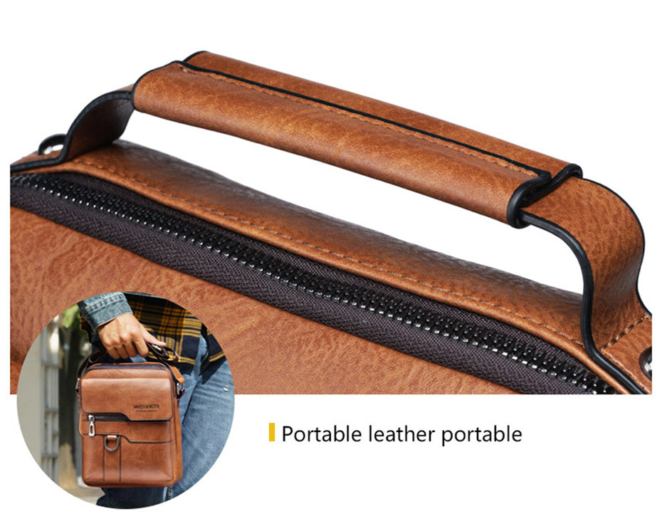 Mens Leather Crossbody Bag