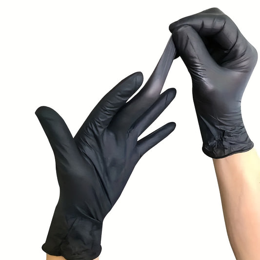 Black Disposable Nitrile Gloves Powder and Latex Free