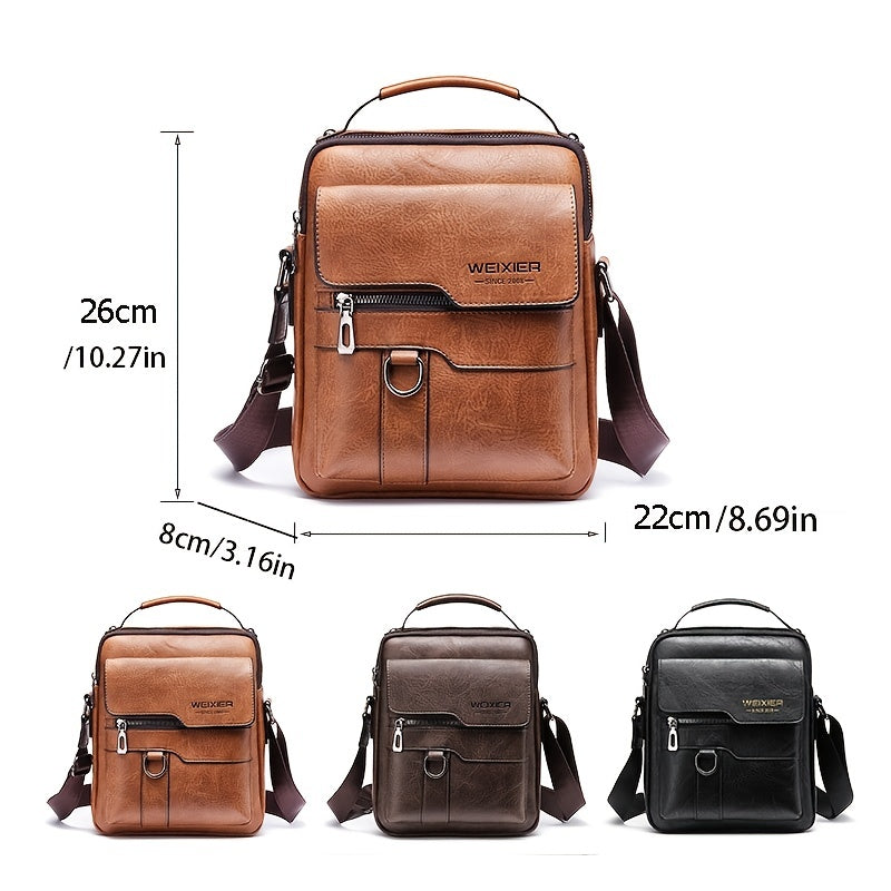 Mens Leather Crossbody Bag