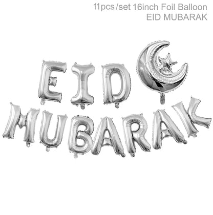 Eid and Ramadan Mubarak Banner Balloons