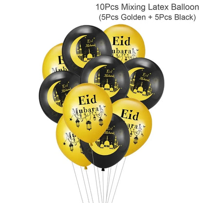 Eid and Ramadan Mubarak Banner Balloons