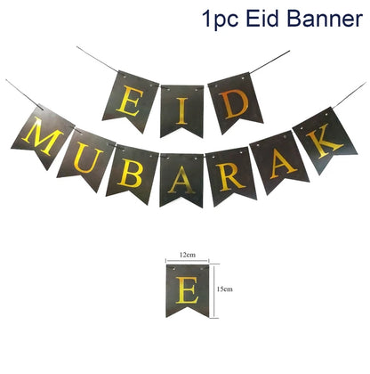 Eid and Ramadan Mubarak Banner Balloons