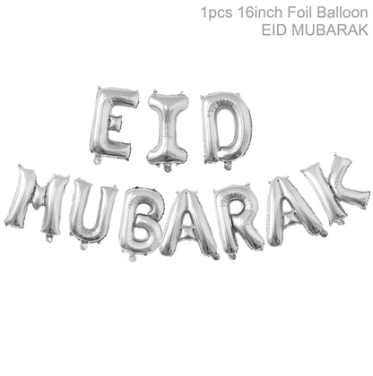 Eid and Ramadan Mubarak Banner Balloons