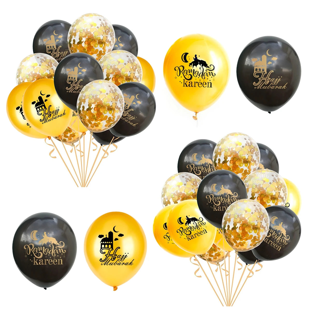 Eid and Ramadan Mubarak Banner Balloons