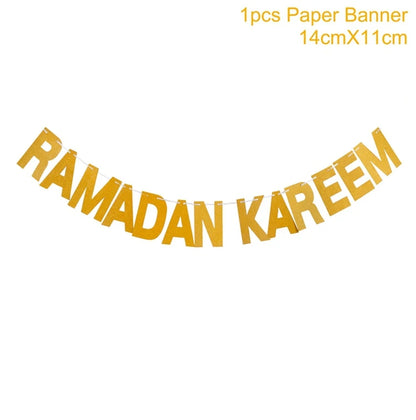 Eid and Ramadan Mubarak Banner Balloons