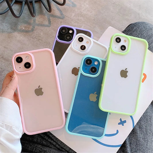 Candy Shockproof Silicone Cover iPhone 14, 15 and 16 models