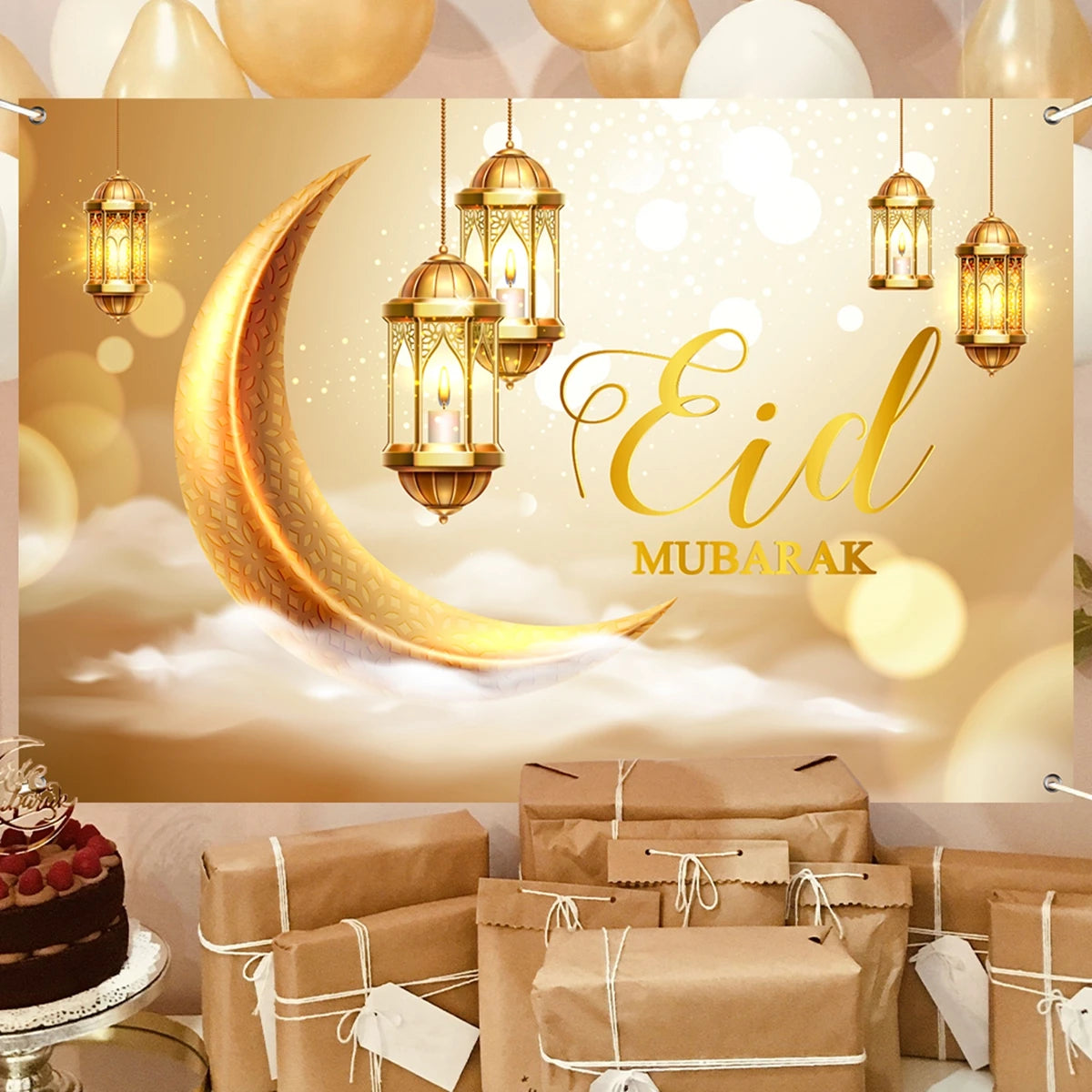 Eid Mubarak Ramadan Kareem Backdrop