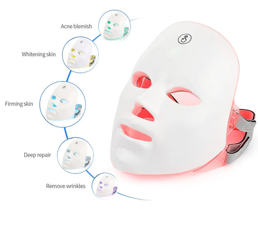 7-Color LED Therapy Facial Mask – Rejuvenate, Tighten & Glow!