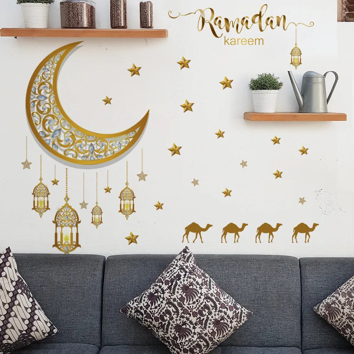 2025 Ramadan or Eid Decoration Wall Stickers