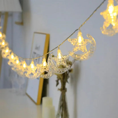 Moon Star Ramadan & Eid Decor String Lights