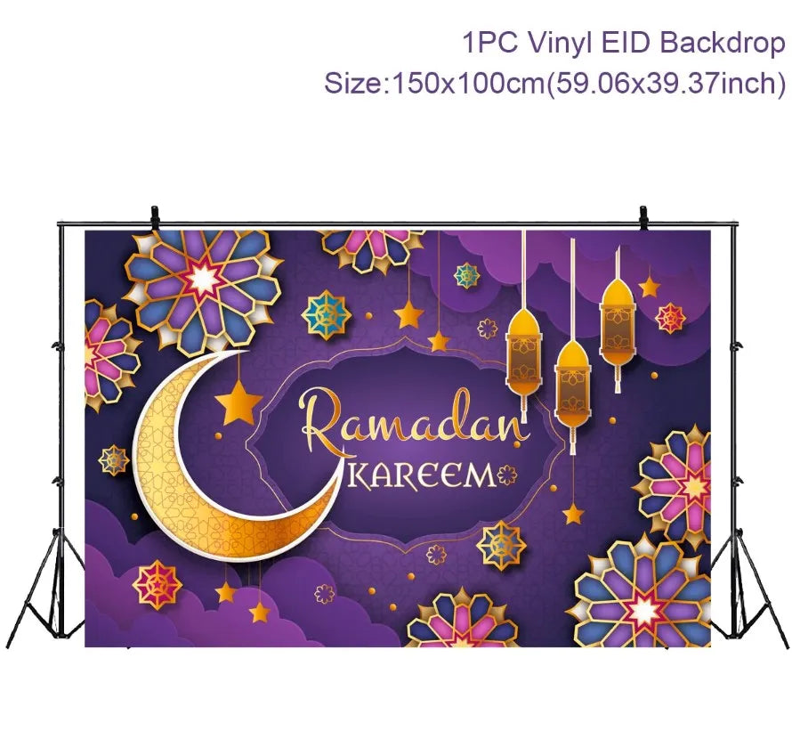 Eid Mubarak Ramadan Kareem Backdrop