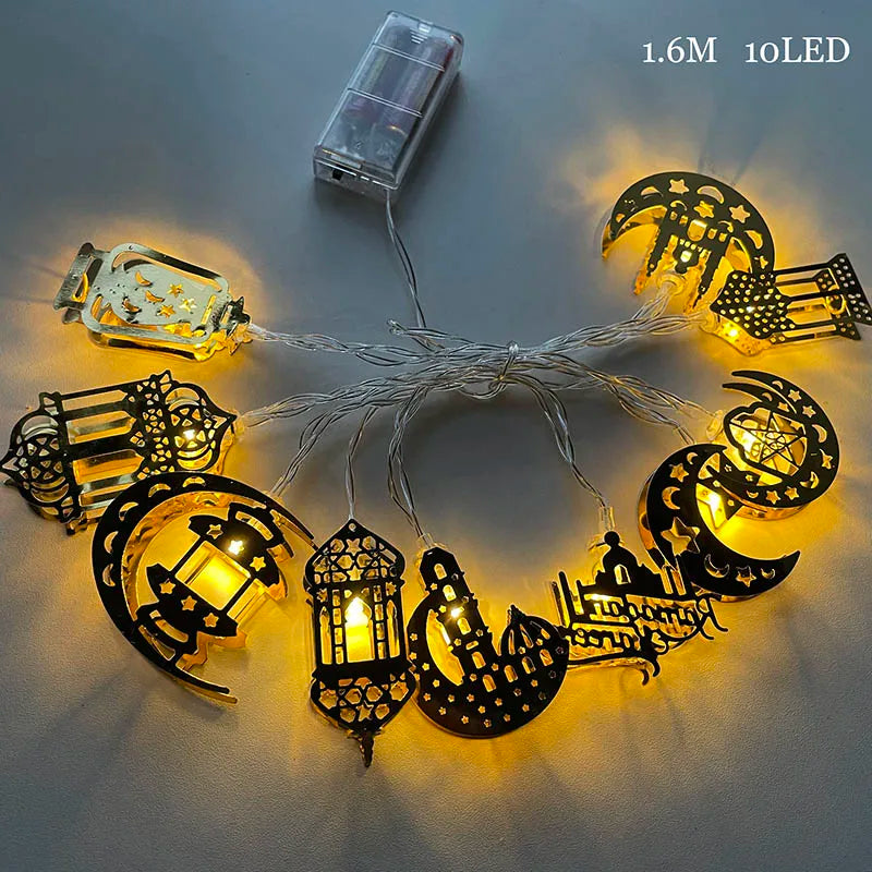 Moon Star Ramadan & Eid Decor String Lights