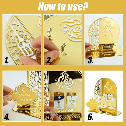 Ramadan Countdown Calendar Acrylic