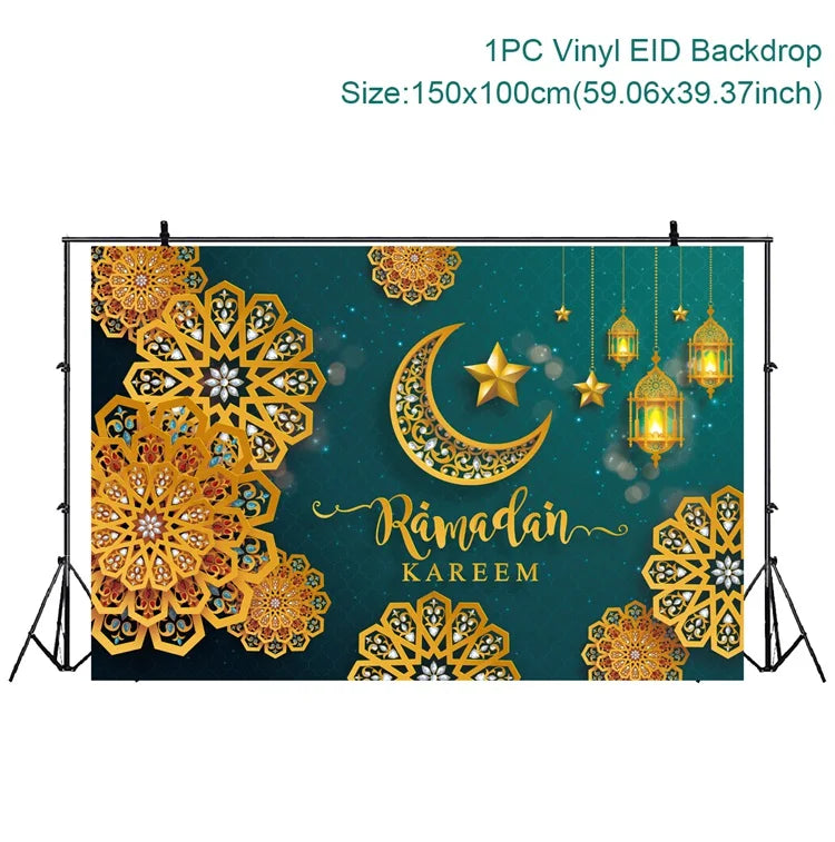 Eid Mubarak Ramadan Kareem Backdrop