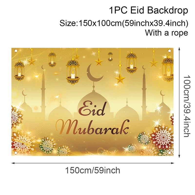 Eid Mubarak Ramadan Kareem Backdrop