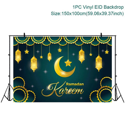 Eid Mubarak Ramadan Kareem Backdrop