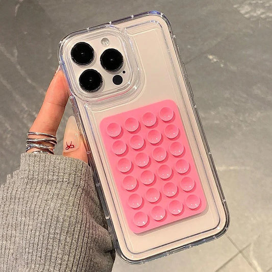 Suction Cup Phone Case For iPhone 15 14 Pro Max Plus 13 Pro