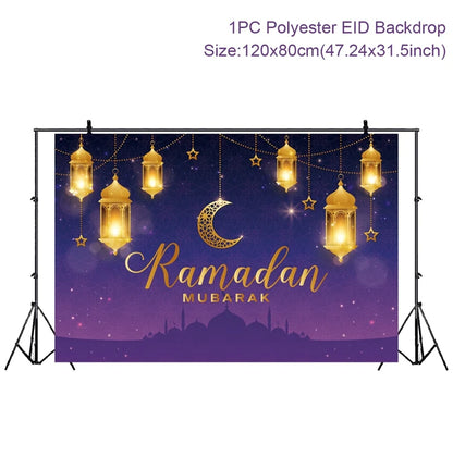 Eid Mubarak Ramadan Kareem Backdrop