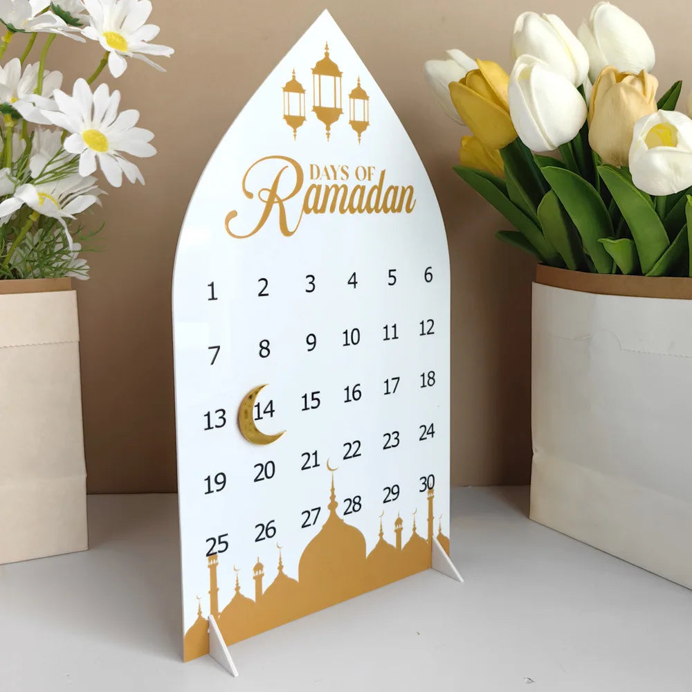 Ramadan Advent Countdown Calendar Acrylic