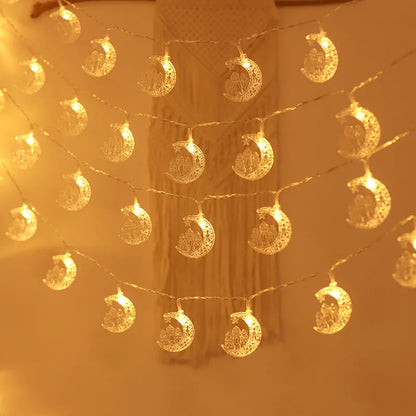 Moon Star Ramadan & Eid Decor String Lights