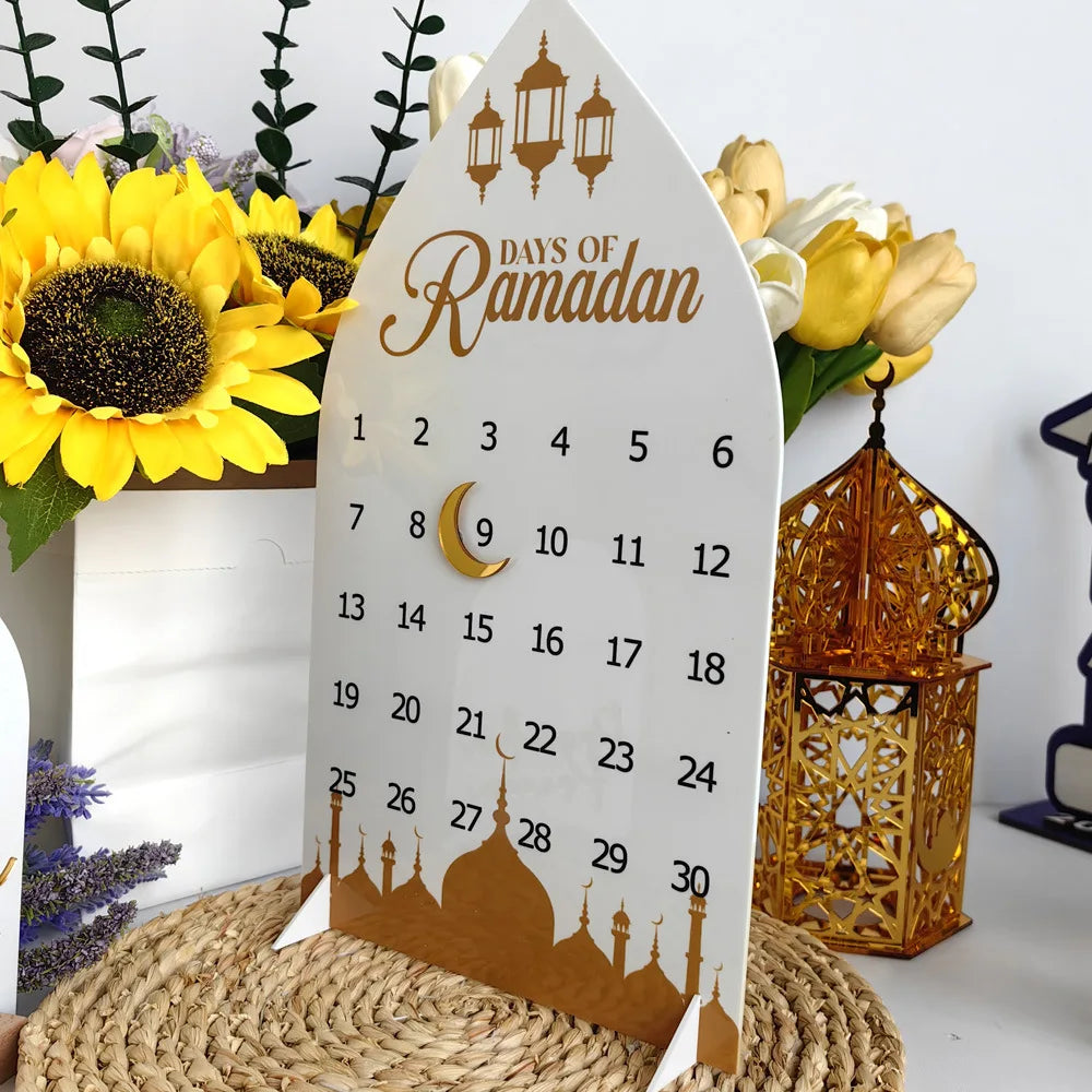 Ramadan Advent Countdown Calendar Acrylic