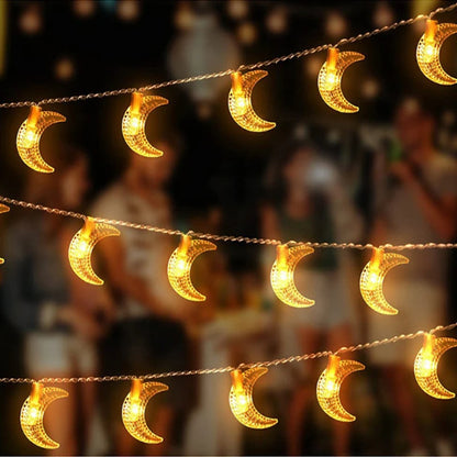 Moon Star Ramadan & Eid Decor String Lights