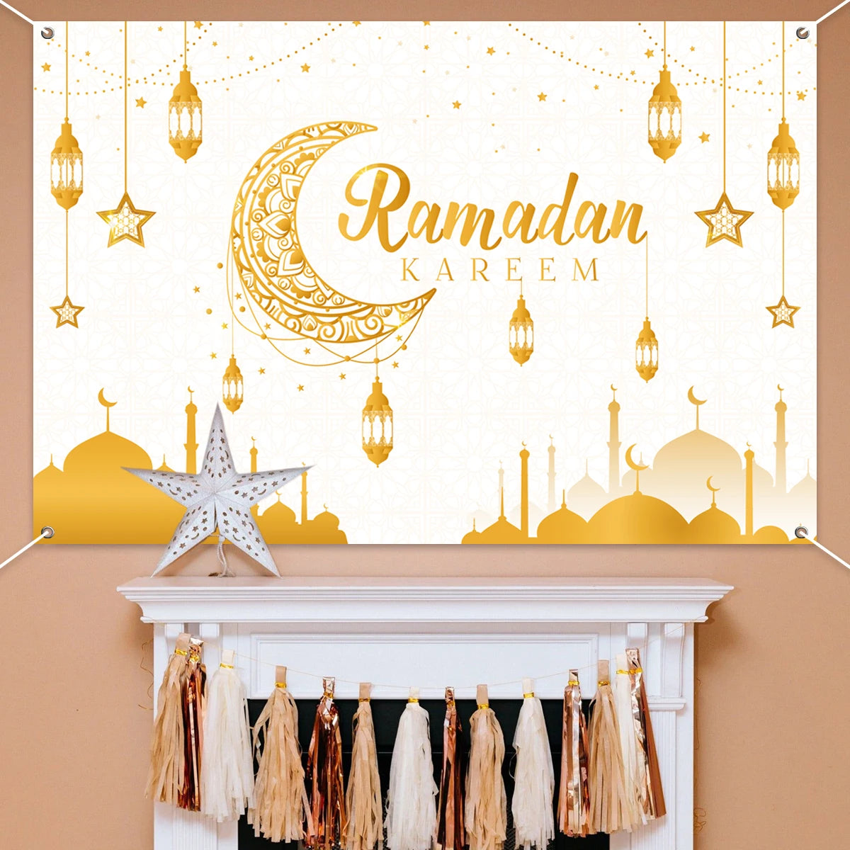 Eid Mubarak Ramadan Kareem Backdrop