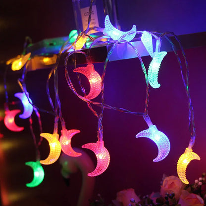 Moon Star Ramadan & Eid Decor String Lights