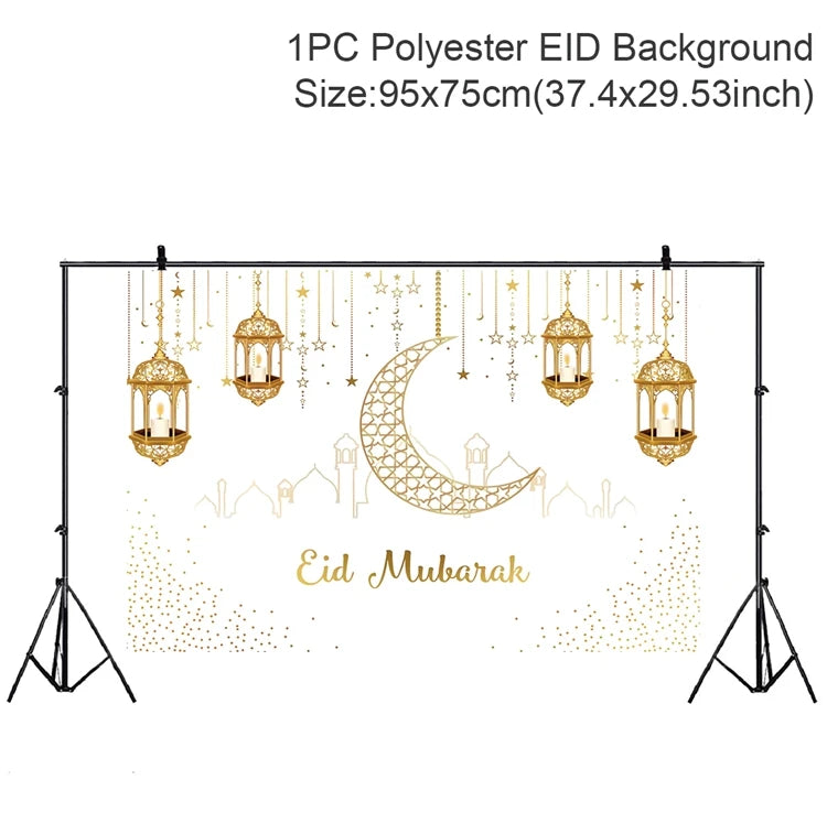 Eid Mubarak Ramadan Kareem Backdrop