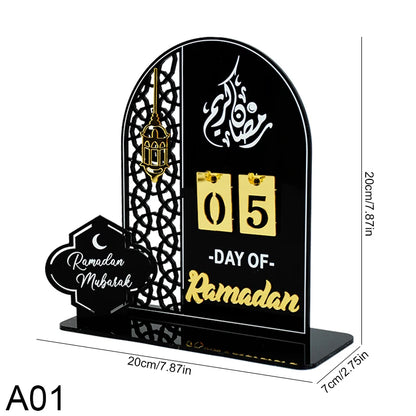 Ramadan Countdown Calendar Acrylic