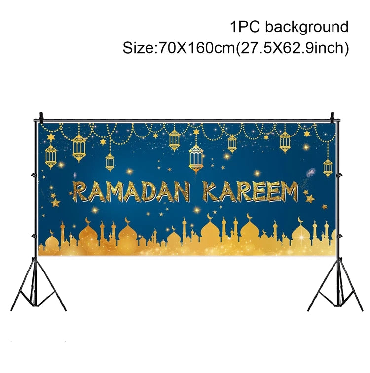 Eid Mubarak Ramadan Kareem Backdrop