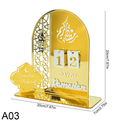 Ramadan Countdown Calendar Acrylic