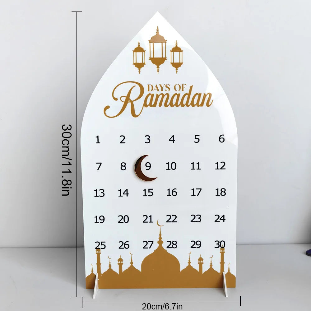 Ramadan Advent Countdown Calendar Acrylic