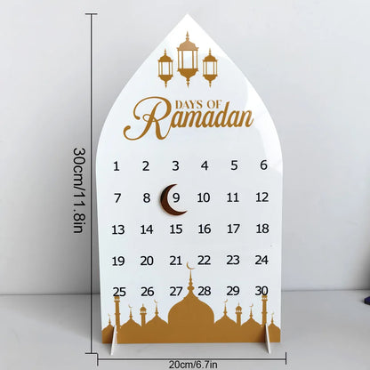 Ramadan Advent Countdown Calendar Acrylic