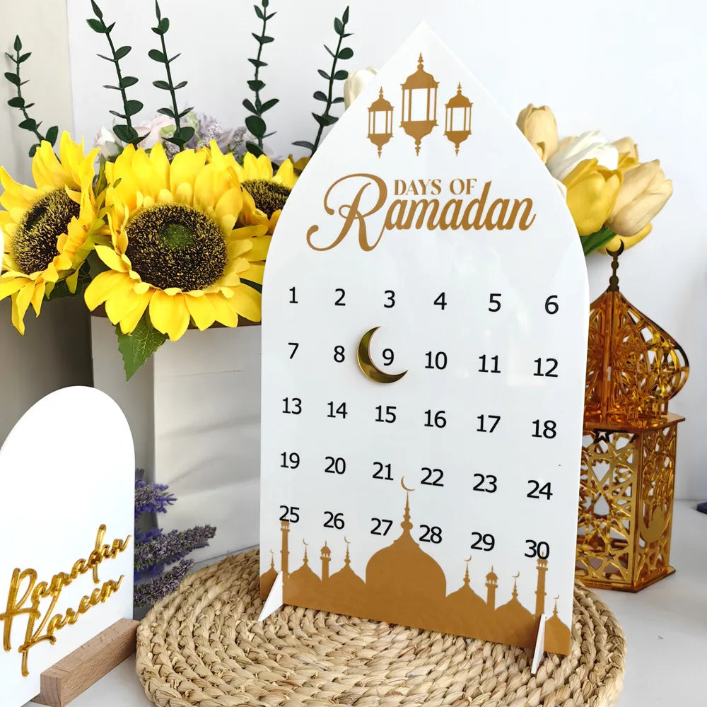 Ramadan Advent Countdown Calendar Acrylic