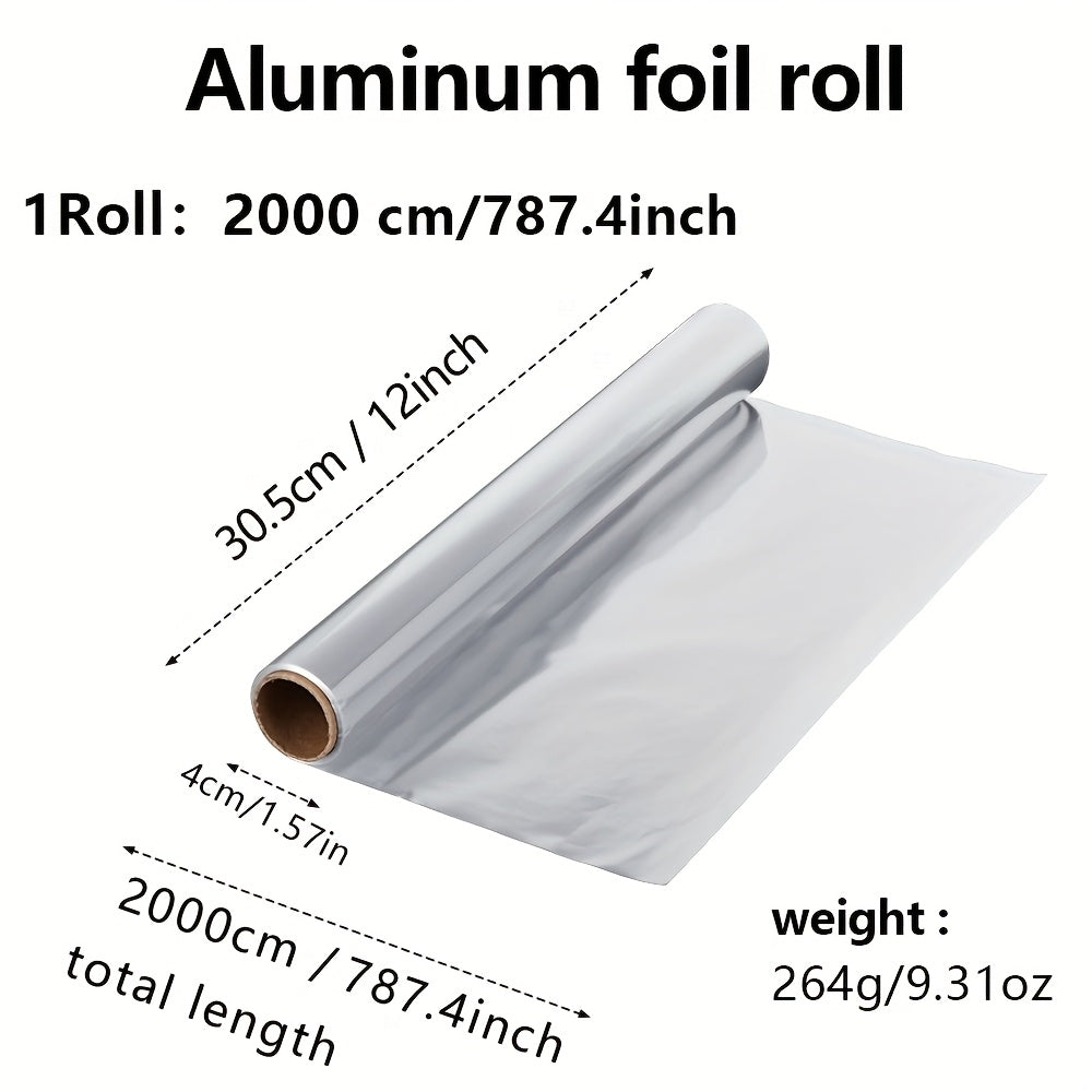 Heavy-Duty Aluminum Foil Roll 20m