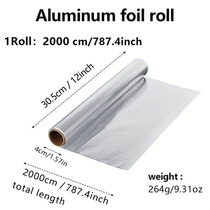 Heavy-Duty Aluminum Foil Roll 20m