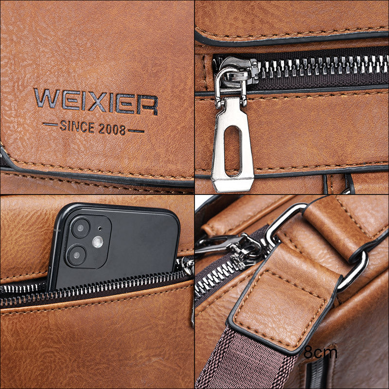 Mens Leather Crossbody Bag